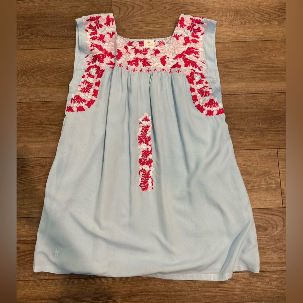J.marie blue embroidered dress